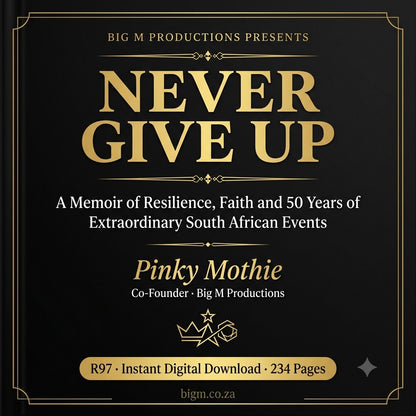 Never Give Up — The Memoir of Pinky Mothie (Digital e-Book)