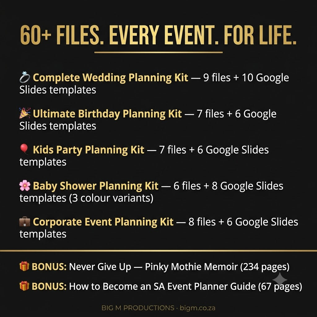 The Complete Big M Event Suite — All 5 Kits (IDEAL FOR EVENT PLANNERS)