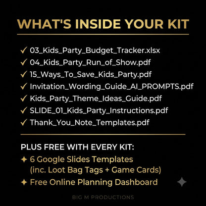 The Kids Party Planning Kit