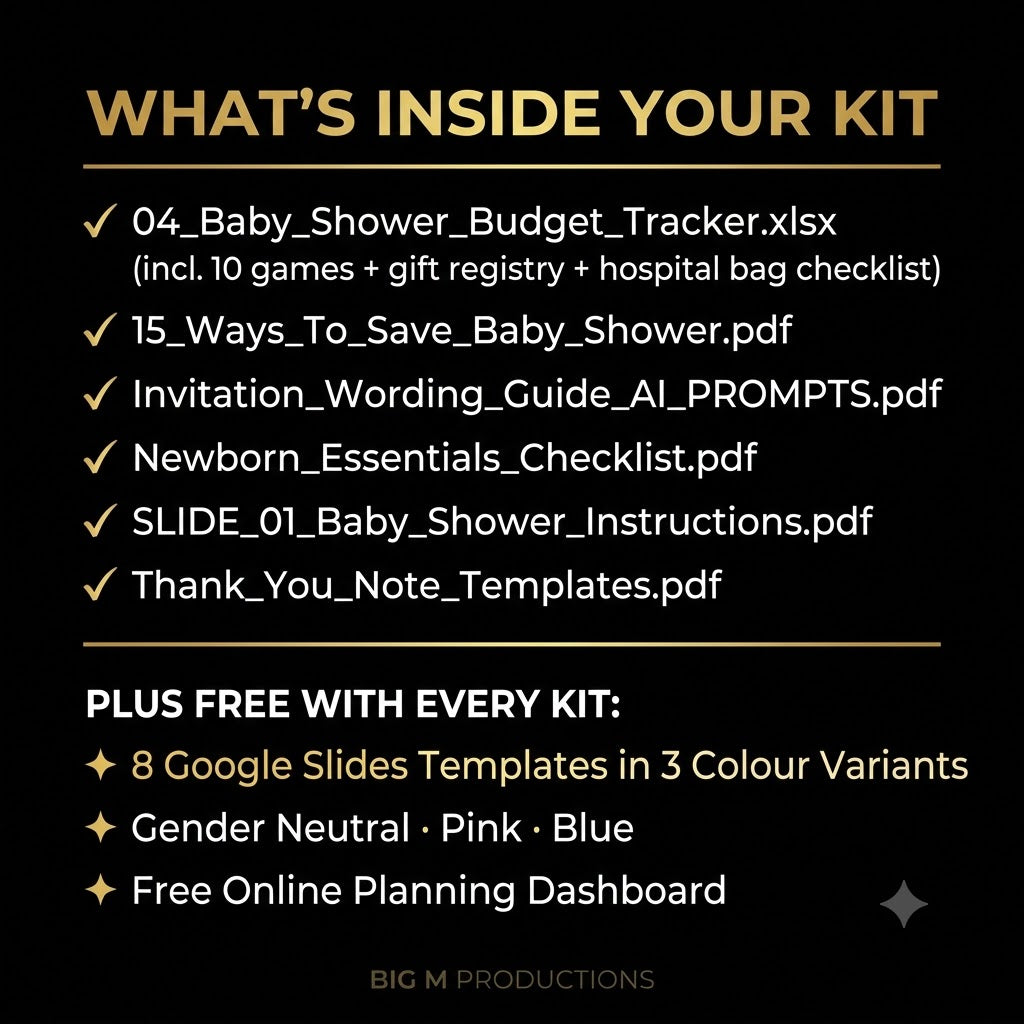 The Baby Shower Planning Kit