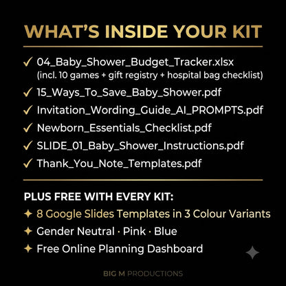 The Baby Shower Planning Kit