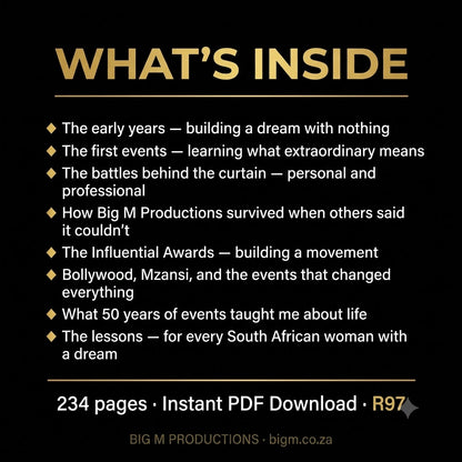 Never Give Up — The Memoir of Pinky Mothie (Digital e-Book)
