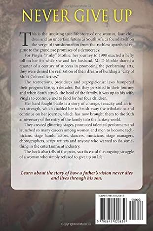 Never Give Up — The Memoir of Pinky Mothie (Digital e-Book)