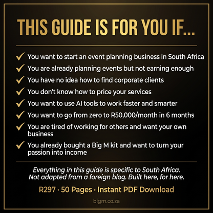 How to Become a Successful Event Planner in South Africa — Complete Career Guide & Fast-Track Business Toolkit