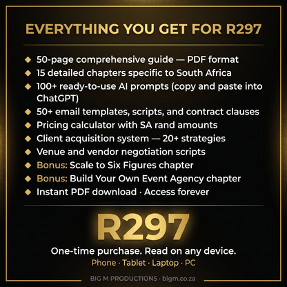 How to Become a Successful Event Planner in South Africa — Complete Career Guide & Fast-Track Business Toolkit