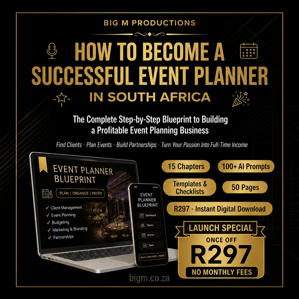 How to Become a Successful Event Planner in South Africa — Complete Career Guide & Fast-Track Business Toolkit
