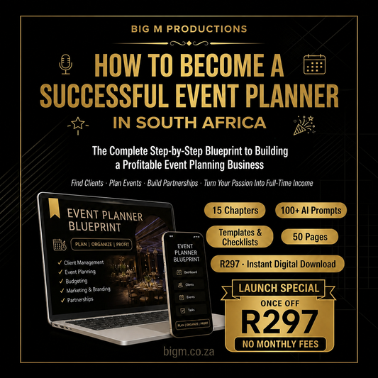 How to Become a Successful Event Planner in South Africa — Complete Career Guide & Fast-Track Business Toolkit