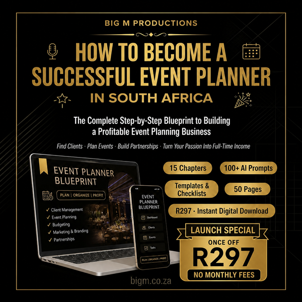 How to Become a Successful Event Planner in South Africa — Complete Career Guide & Fast-Track Business Toolkit