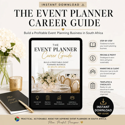 The Event Planner Career Guide — Build a Profitable Event Planning Business in South Africa