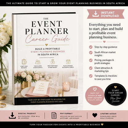 The Event Planner Career Guide — Build a Profitable Event Planning Business in South Africa
